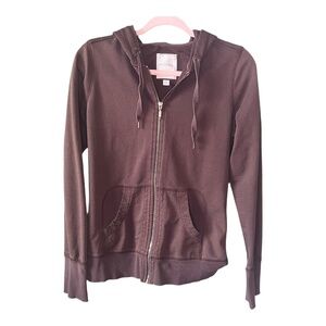 Brown Merona zip-up sweatshirt